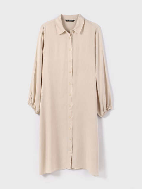 LCW Modest Collared Neck Long Sleeve Women's Tunic - S3CT82Z8-SGE