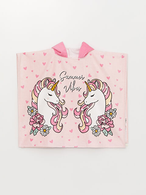 LCW ACCESSORIES Kapüşonlu Kız Çocuk Plaj Havlusu - S3DA47Z4-F9C