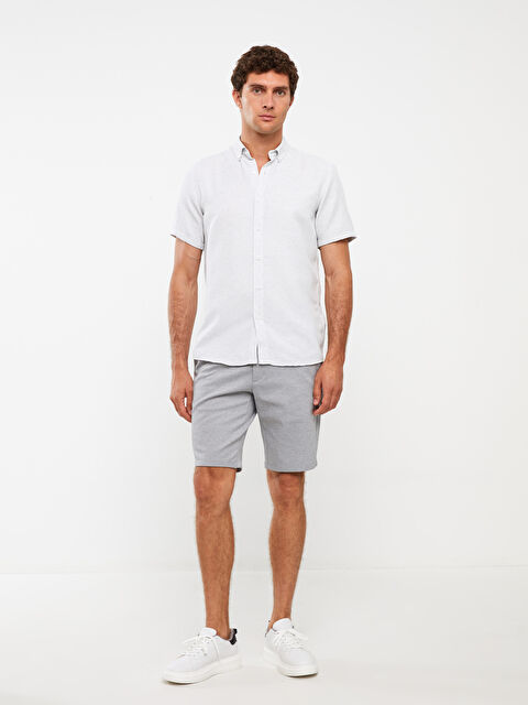 LCW Vision Slim Fit Elasticated Waist Men's Shorts - S3DB64Z8-CUZ