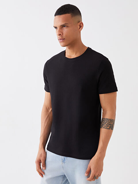 XSIDE تيشيرت برقبة دائرية وكم قصير للرجال - S3DD02Z8-CVL