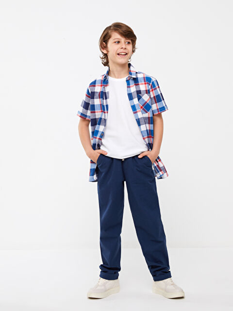 LCW Kids Elasticated Waist Basic Boys' Trousers - S3DG14Z4-SLT