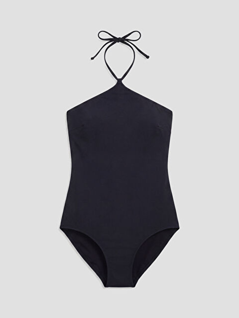 LCW DREAM Düz Boyundan Bağlama Detaylı Kadın Mayo