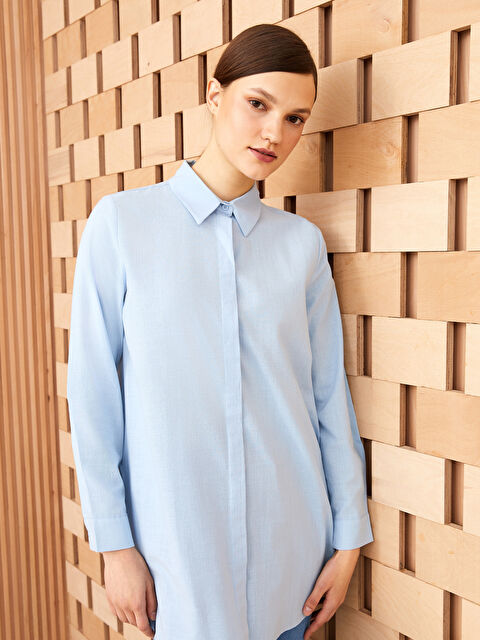 LCW Modest Plain Long Sleeve Women's Shirt Tunic - S3DI58Z8-S7N