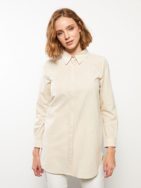 LCW Modest Tunique Chemise Unie à Manches Longues pour Femmes - S3DI58Z8-S9Y