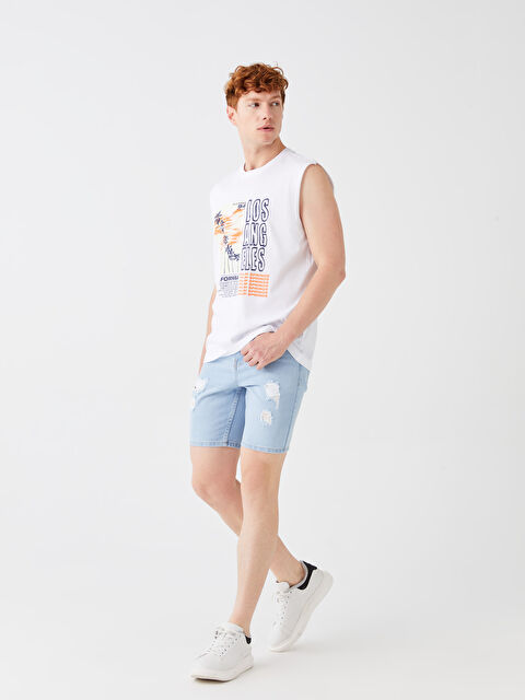 XSIDE Standart Kalıp Erkek Jean Şort