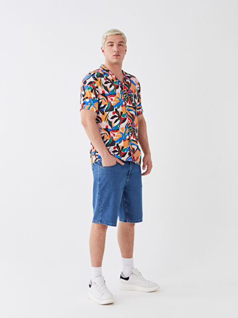 XSIDE Standard Fit Men's Denim Shorts - S3DJ41Z8-Q6L