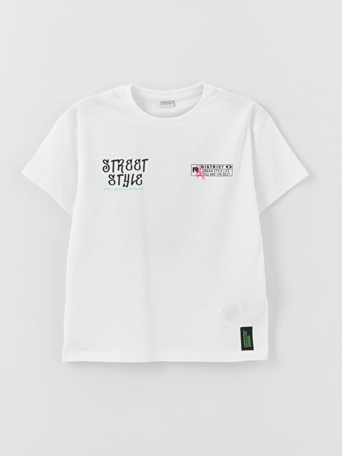 LCW Kids Relaxed Fit Crew Neck Printed Boys' T-Shirt - S3DN12Z4-R9K