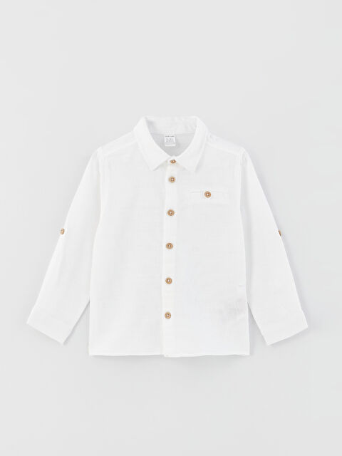 LCW baby قميص أساسي بأكمام طويلة للأولاد الرضع - S3DQ66Z1-E5X