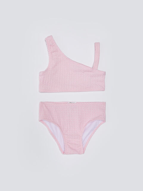 LCW Kids Kendinden Desenli Kız Çocuk Bikini - S3DQ86Z4-SX3