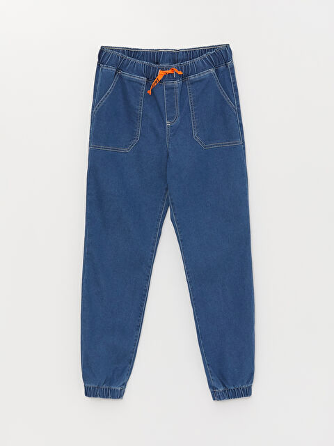 LCW Kids Jean Jogger Garçon Coupe Slim à Taille Élastique