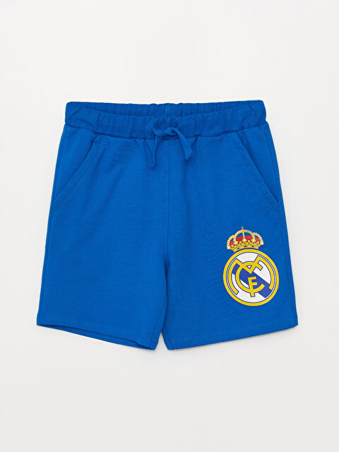 LCW Kids شورت للأولاد مطبوع ريال مدريد بخصر مرن - S3EP05Z4-HFU