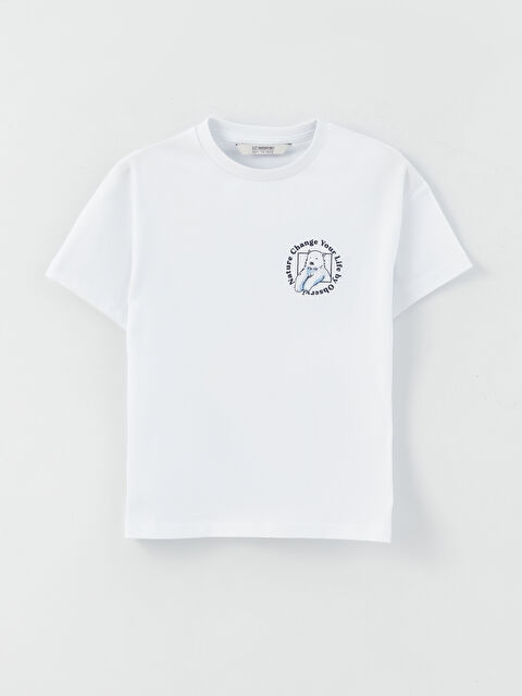 LCW Kids Relaxed Fit Crew Neck Printed Boys' T-Shirt - S3EP18Z4-Q6K