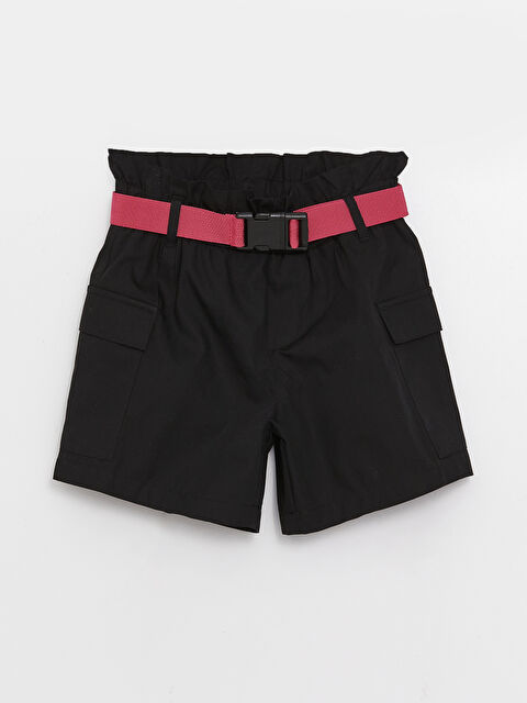 LCW Kids Beli Lastikli Basic Kız Çocuk Şort - S3EQ35Z4-CVL