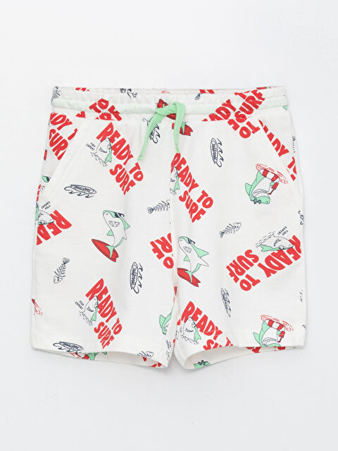 LCW Kids شورت للأولاد بنقشة وخصر مرن - S3EQ49Z4-LRA