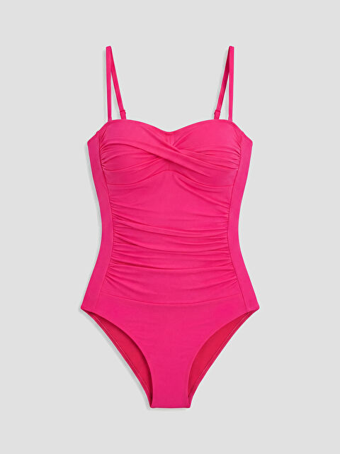 LCW DREAM Büzgü Detaylı Kadın Mayo