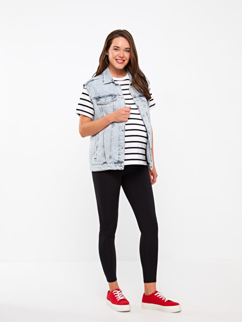 LCWAIKIKI Maternity Beli Lastikli Hamile Tayt - S3FD48Z8-CVL