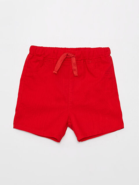 LCW baby Elasticated Waist Basic Baby Boys' Shorts - S3FH96Z1-KYT