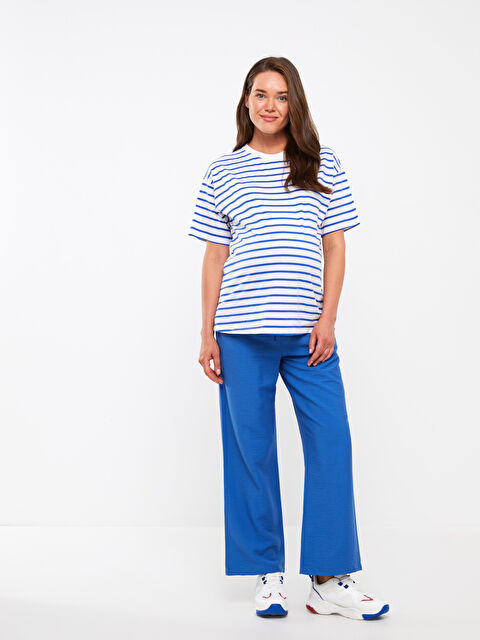 LCWAIKIKI Maternity Elasticated Waist Plain Wide Leg Maternity Trousers - S3FK41Z8-V5L