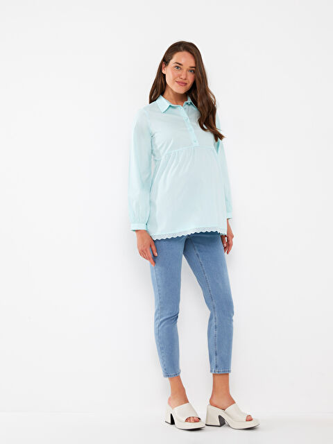 LCWAIKIKI Maternity جينز حوامل سليم موم بمطـب للبطن - S3FK64Z8-LR1