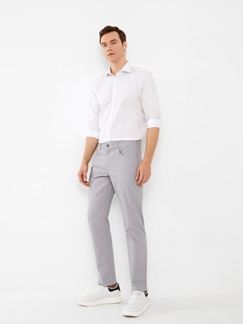 LCWAIKIKI Classic بنطلون قماش دوبي بقصة عادية للرجال - S3FL25Z8-GDU