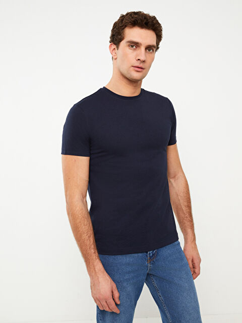 LCWAIKIKI Basic Crew Neck Jersey Men's T-Shirt - S3FL94Z8-RFH