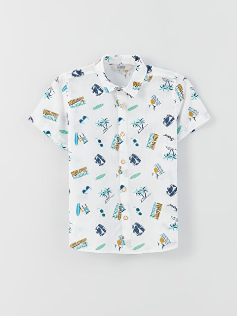 LCW Kids Chemise À Motifs à Manches Courtes pour Garçons - S3FM92Z4-LRR