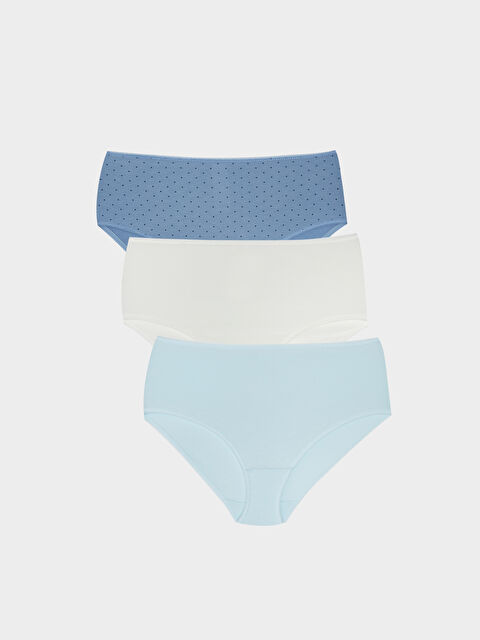 LCW DREAM Polka Dot Classic Panties 3-Pack - S3FP06Z8-FSM