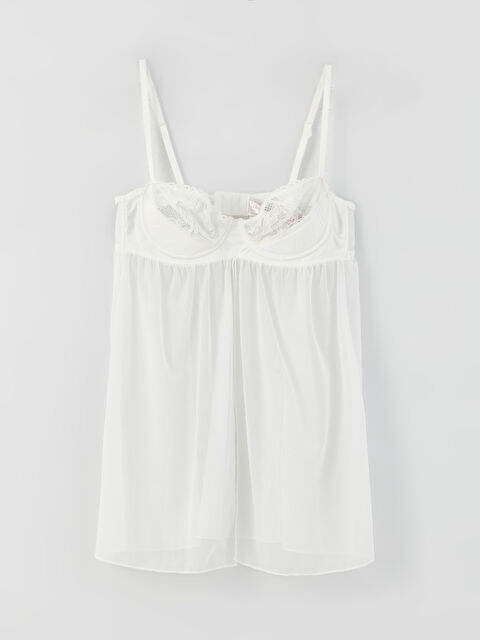 LCW DREAM Dolgusuz Dantel Detaylı Babydoll - S3FQ76Z8-FDU