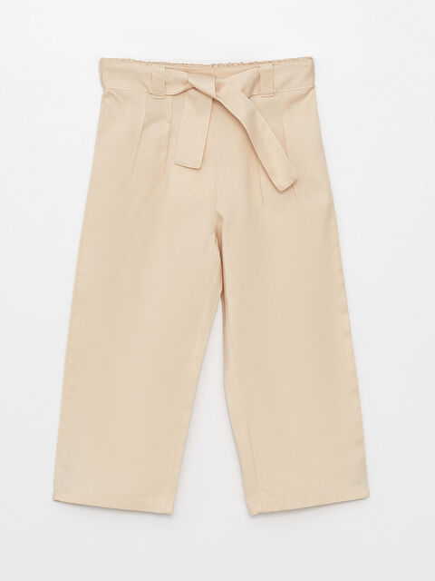 LCW baby Elastic Waist Basic Baby Girls' Trousers - S3FV90Z1-SGR