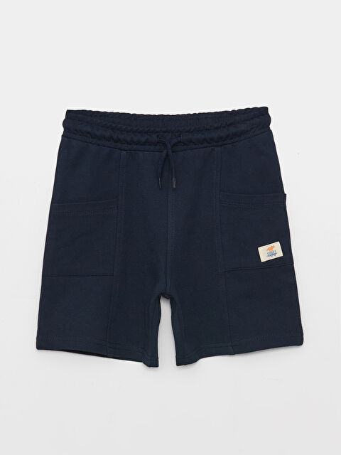 LCW Kids Elasticated Waist Basic Boys' Shorts - S3G057Z4-DWP