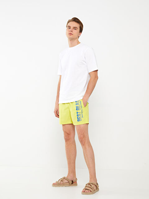 LCW ECO Kısa Boy Baskılı Erkek Deniz Şortu - S3G184Z8-FVK