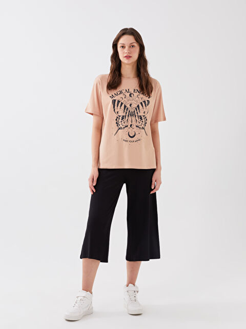 LCW Vision بنطلون كابري عادي مستقيم للسيدات - S3G435Z8-RQN