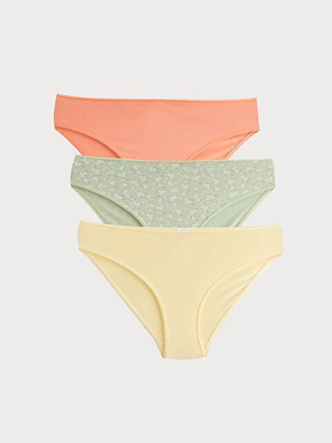 LCW DREAM Patterned Bikini Knickers 3-pack - S3G856Z8-LRF