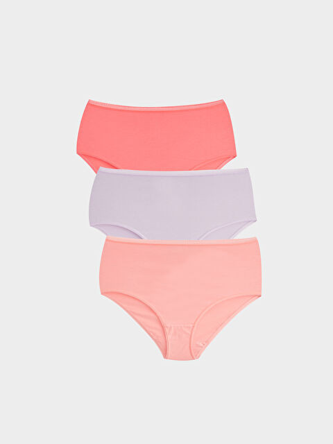 LCW DREAM Plain Classic Knickers 3-Pack - S3G857Z8-G2N