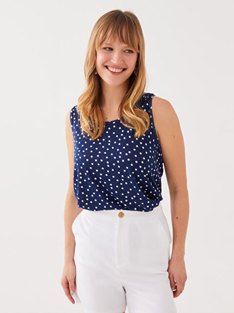 LCWAIKIKI Basic Athlète Femme à Pois avec Encolure en U - S3G929Z8-LSJ