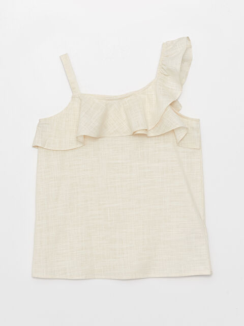 LCW Kids Basic Frill Detailed Girl Blouse - S3G961Z4-FRC