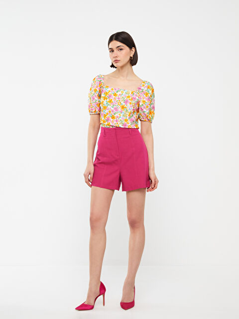 LCW Vision Yüksek Bel Standart Fit Kadın Şort - S3G976Z8-GZN