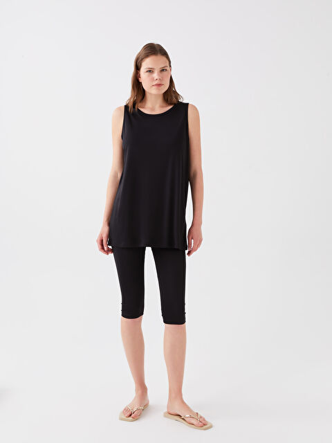 LCW Modest Kadın Bisiklet Yaka Düz Tesettür Mayo Takımı - S3GA79Z8-RQL