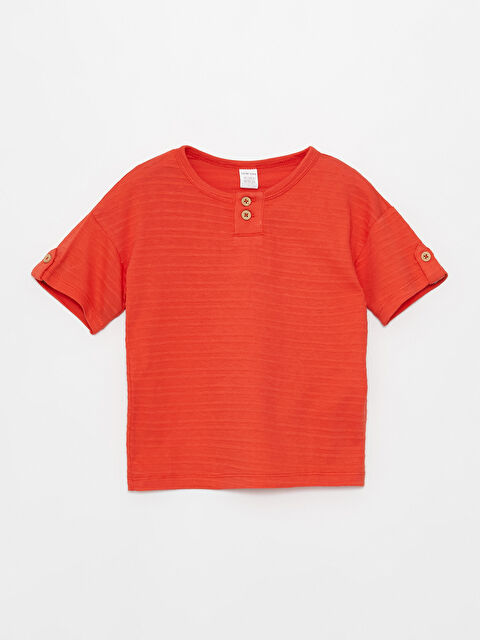 LCW baby Crew Neck Baby Boys' T-Shirt - S3GE26Z1-GNW