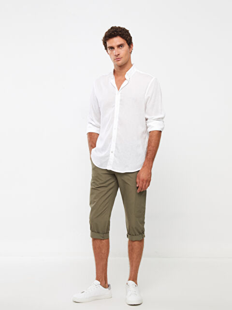 LCWAIKIKI Classic Standart Kalıp Gabardin Erkek Roller Şort - S3GE44Z8-LV7
