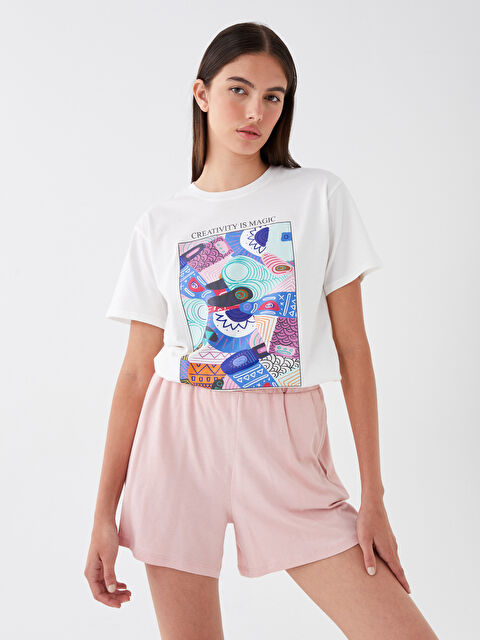 LCW Vision Beli Lastikli Rahat Kalıp Kadın Şort - S3GJ72Z8-G3K