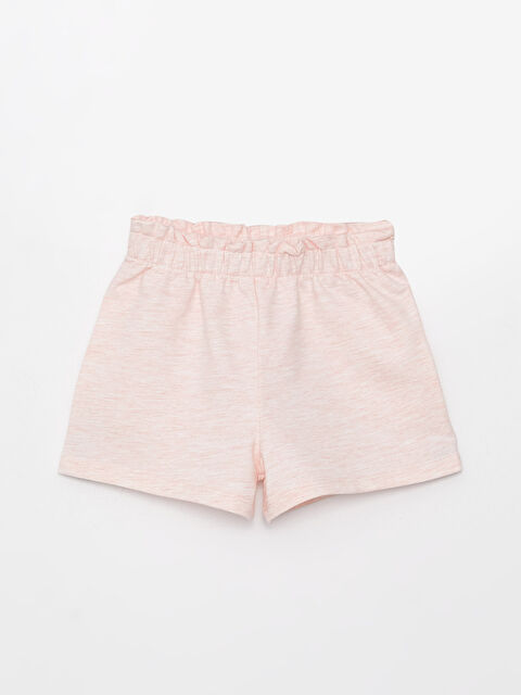LCW baby Elastic Waist Basic Baby Girls' Shorts - S3GM57Z1-LBZ