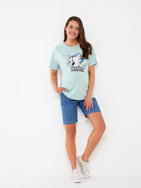 LCWAIKIKI Maternity Standart Fit Hamile Jean Şort - S3GO75Z8-507