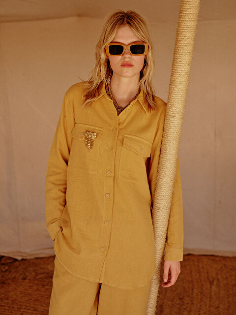 LCW Modest Tunique en chemise unie en mousseline pour Femmes - S3GT38Z8-V4Q