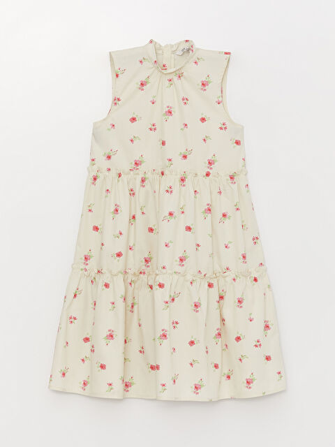 LCW Kids Robe Imprimée à Col Cheminée pour Filles - S3H089Z4-LRF