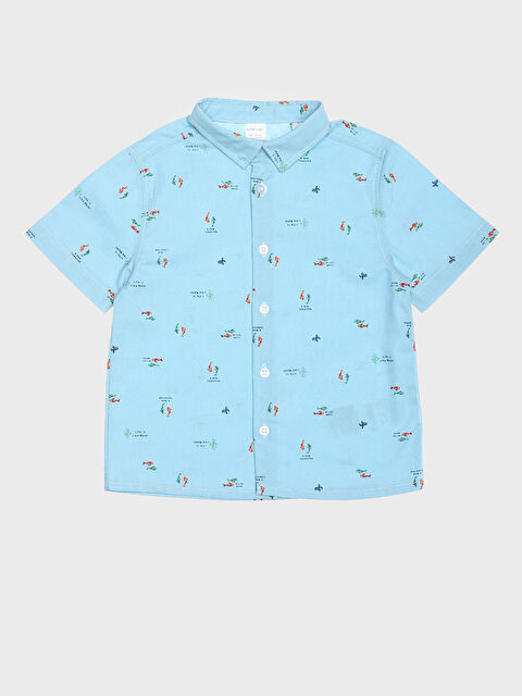 LCW baby قميص للأولاد الرضع كم قصير مطبوع - S3H141Z1-LQQ