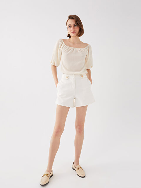 LCW Vision Standart Fit Kadın Jean Şort - S3H172Z8-FDH