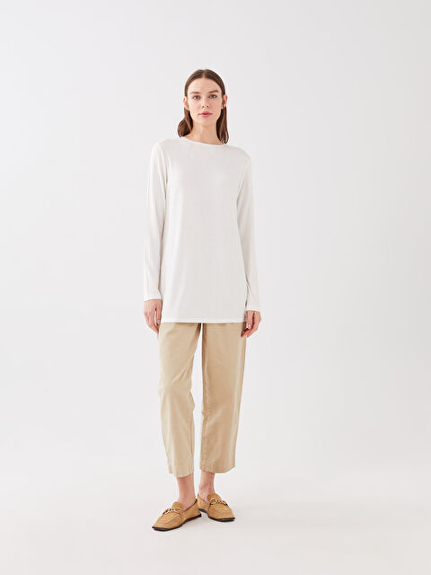 LCWAIKIKI Basic Crew Neck Plain Long Sleeve Women's T-Shirt - S3H408Z8-R9J