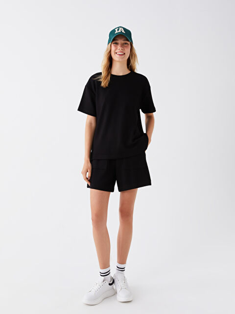 LCW Vision Beli Lastikli Rahat Kalıp Kadın Şort - S3H539Z8-CVL