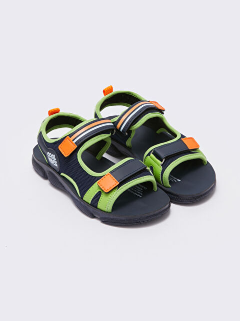 LCW STEPS Hook and Loop Fastened Printed Boys' Sandals - S3H960Z4-CRP